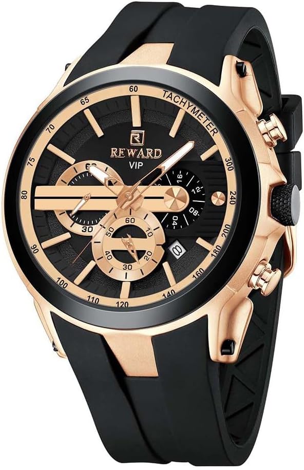 Luxury Reward Chronograph Watch for Men /With Box / Perfect For Gift