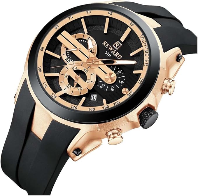 Luxury Reward Chronograph Watch for Men /With Box / Perfect For Gift