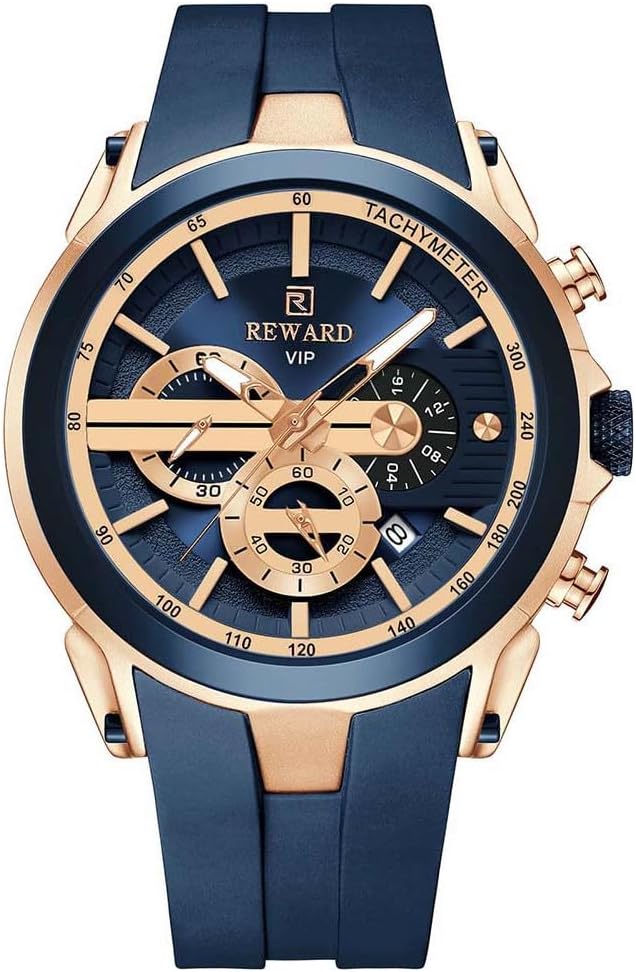 Luxury Reward Chronograph Watch for Men /With Box / Perfect For Gift