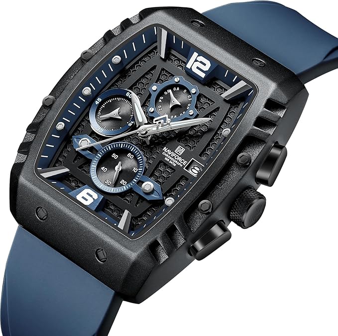 Luxury Chronograph  Naviforce Watch For Men / With Box / Perfect for Gift