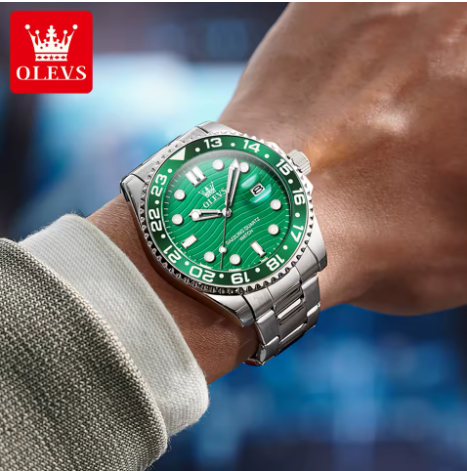 Luxury Olevs Quartz Watch for Men with Box/ Perfect for Gift