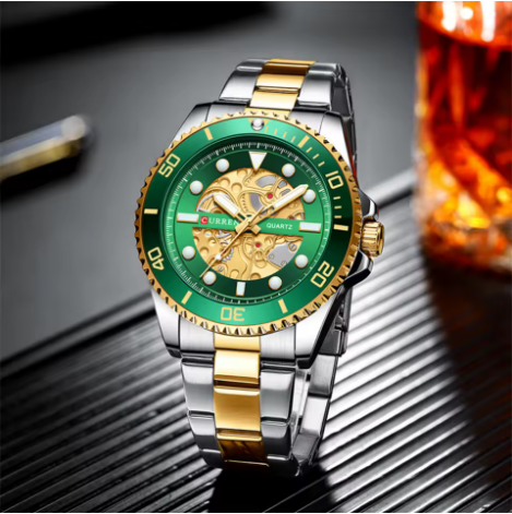 Luxury Quartz Watch For Men With Box / Perfect For Gift