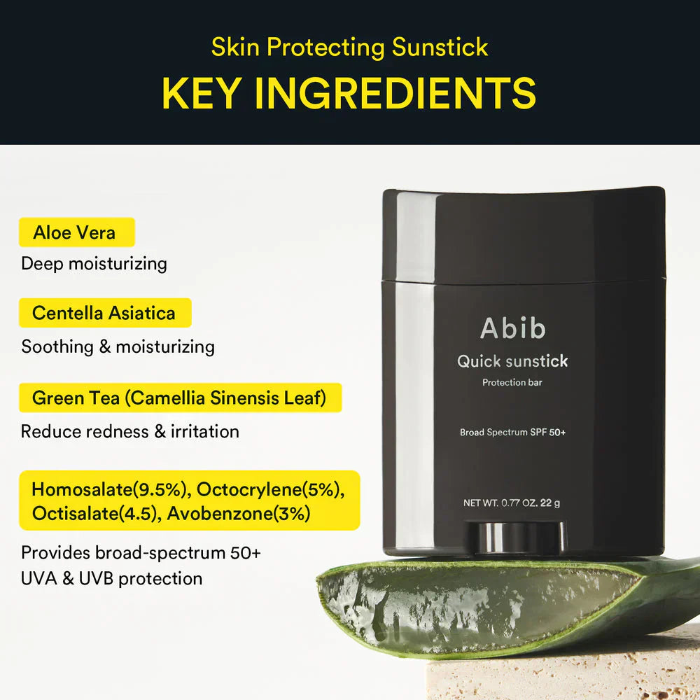 Abib Quick Sunstick Protection Bar – SPF50+ PA++++ UV Defense Stick